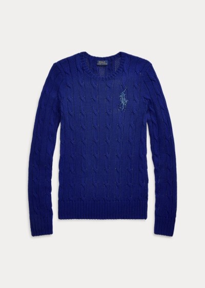 Women's Polo Ralph Lauren Cable-Knit Cotton Sweater | 538019THV